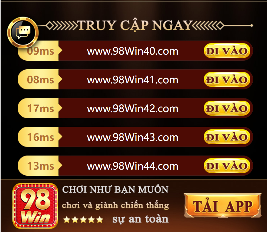 Link đăng nhập 98win40 chính thức